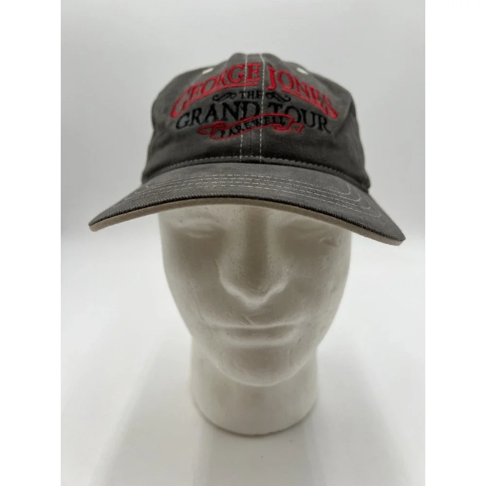 George Jones The Grand Tour Farewell Gray Adjustable Strapback Hat Cap